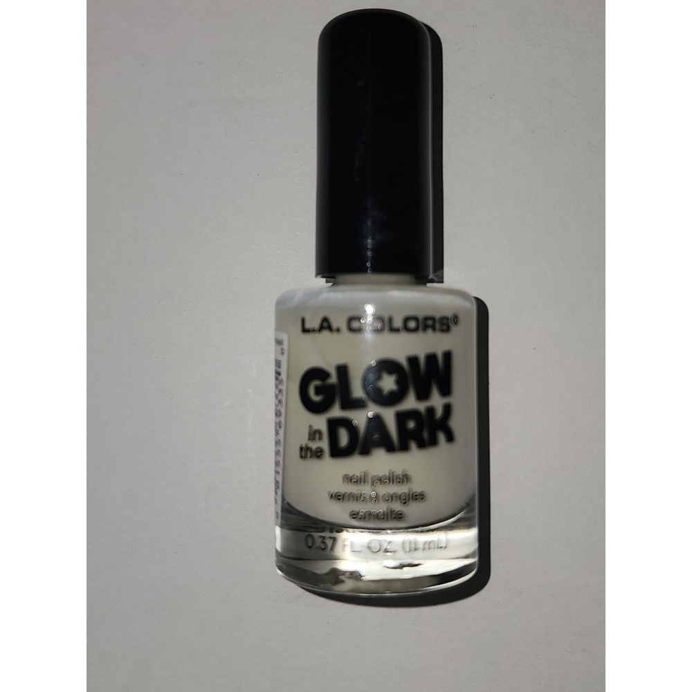 L.A. COLORS Glow in the Dark Nail Polish 0.37 fl oz White Luminous Lacquer